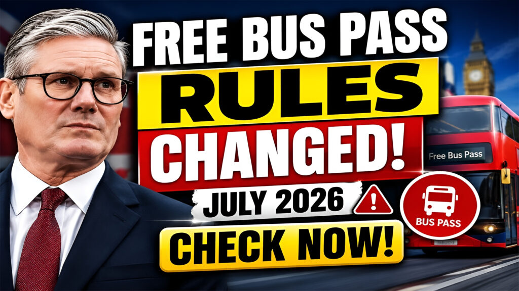 Free Bus Pass Rules July 2026